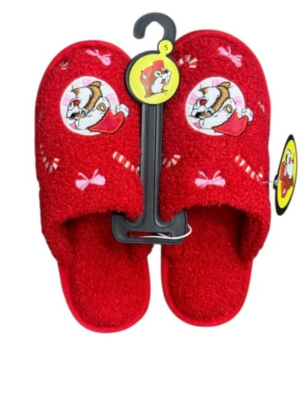 Buc-ees Cozy Slip-On Christmas Slippers size 7-8